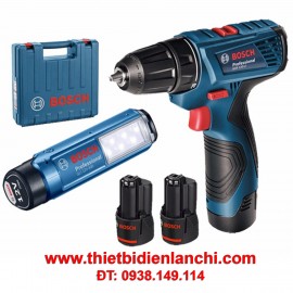 Combo máy khoan và đèn pin Bosch GSR 120-LI + GLI 120-LI 